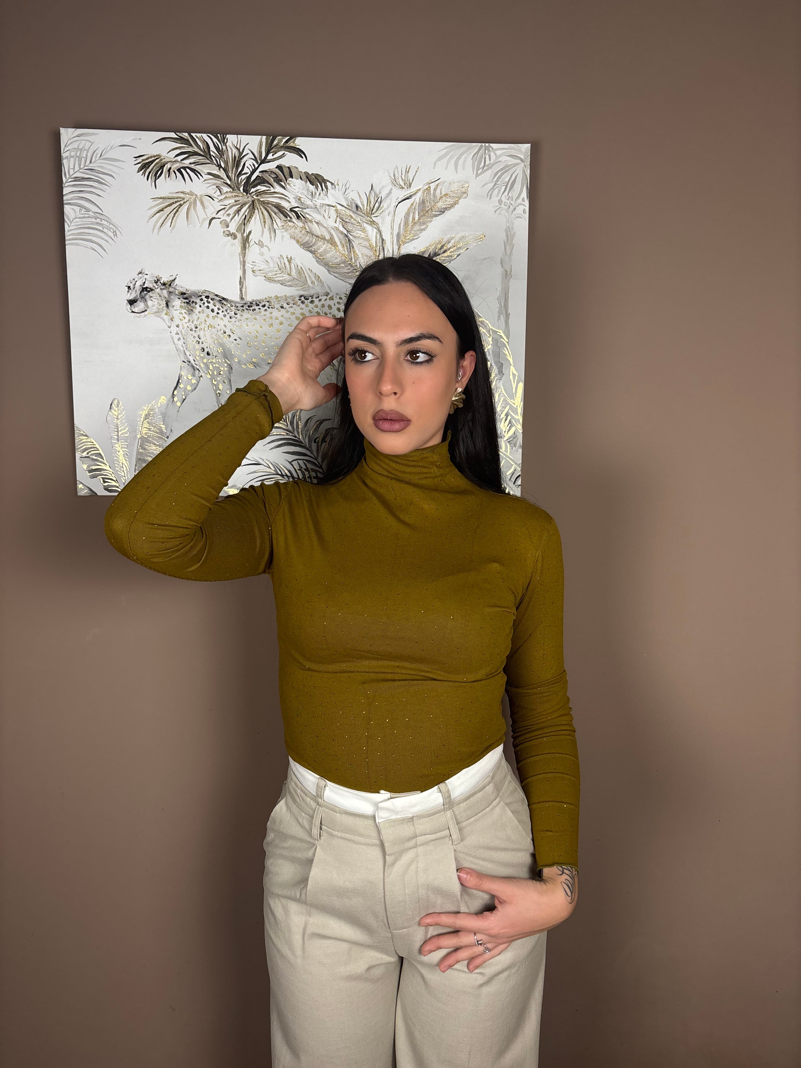 Maglietta con brillantini