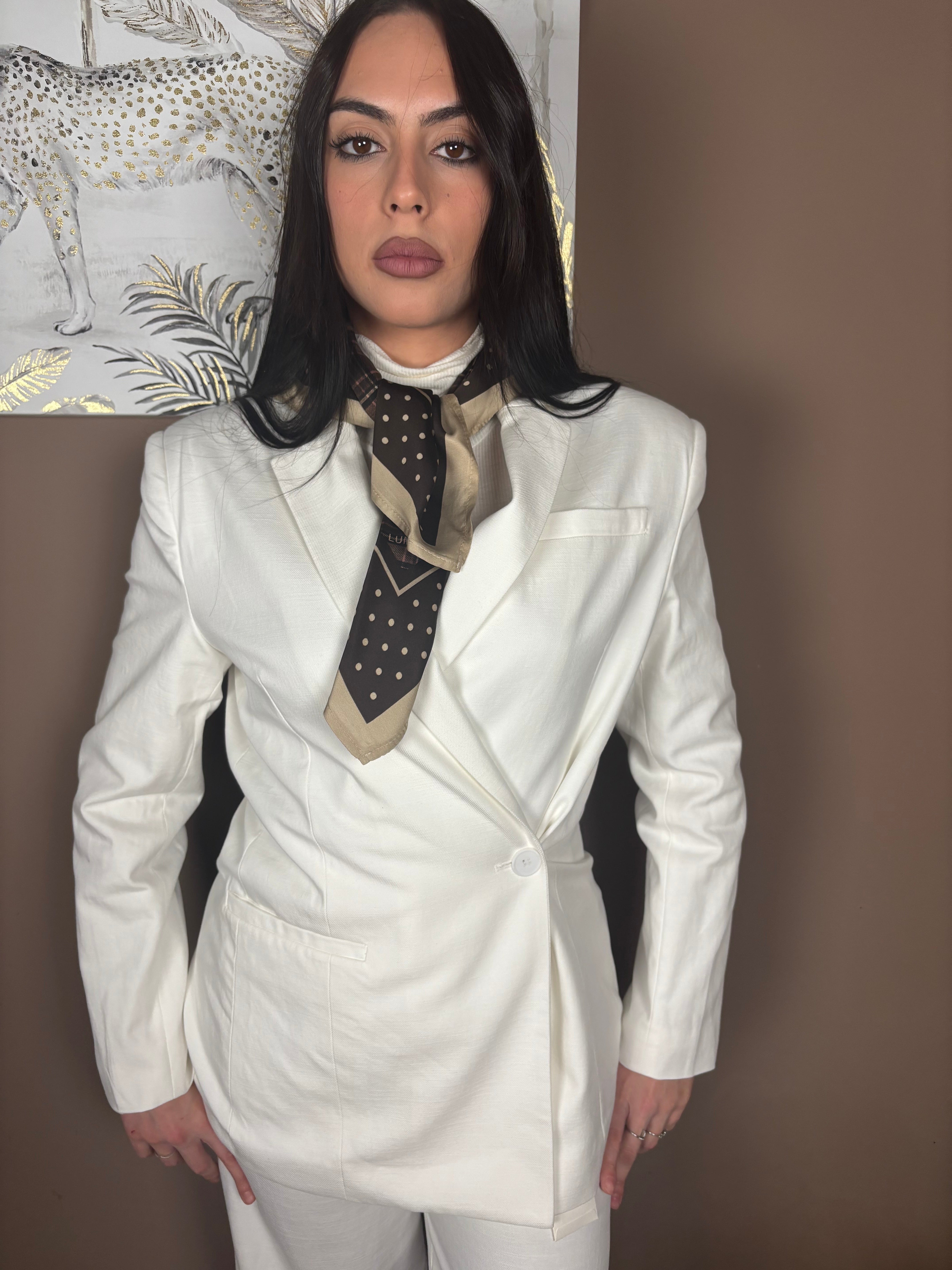 Blazer con collo a revers