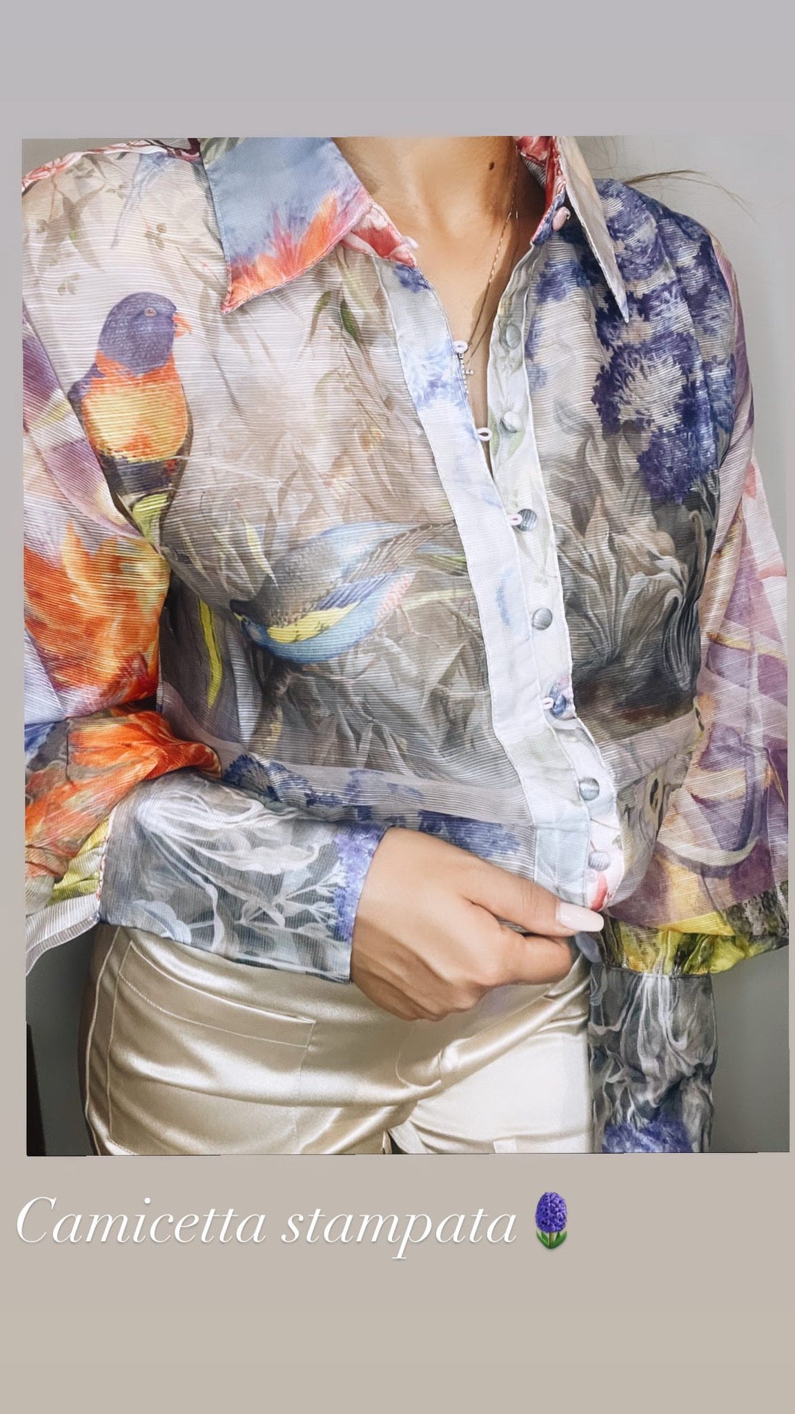 Camicetta over stampata