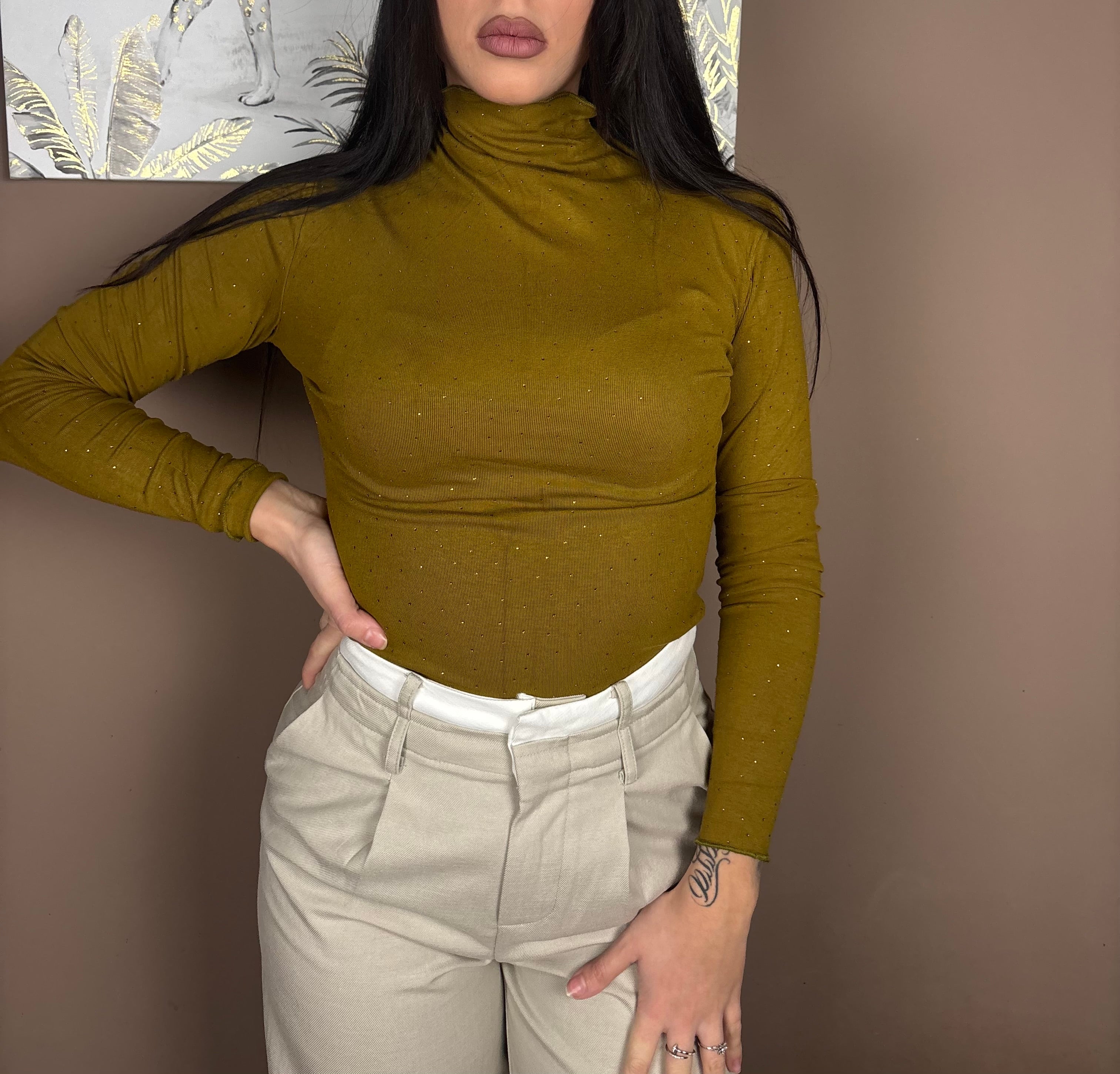 Maglietta con brillantini