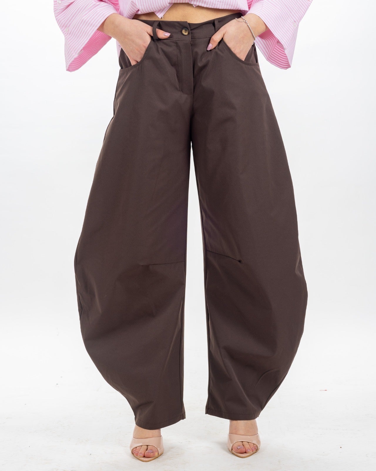 Pantaloni balloon in cotone