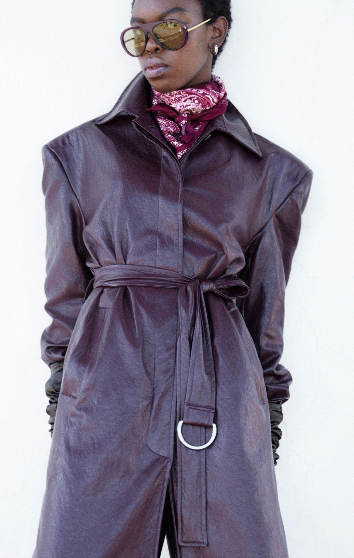 Trench bordeaux